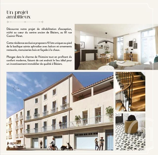 Afficher la photo en grand Appartement Loft à vendre - 4 pièces - 75 m2 - Beziers - 34 - LANGUEDOC-ROUSSILLON