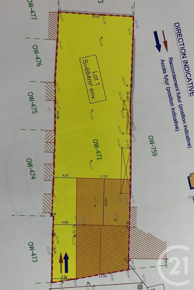 Terrain à vendre - 664 m2 - Beziers - 34 - LANGUEDOC-ROUSSILLON