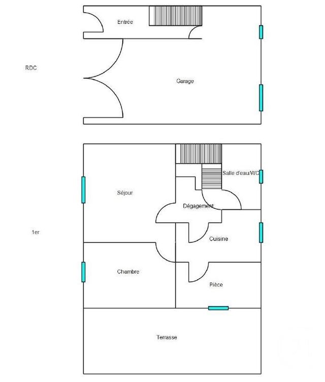 Appartement F2 bis &agrave; louer - 3 pi&egrave;ces - 60,89 m2 - Beziers - 34 - LANGUEDOC-ROUSSILLON